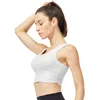 Traje de yoga Sujetador deportivo Mujeres Ropa interior de nylon Cultivo acolchado Cultivo a prueba de golpes Gimnasio Top Transpirable Fitness Running