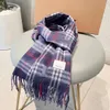 Ny modedesigner Scarf Womens and Mens Winter100% Sided Pure Cashmere Celestial Unicorn Plaid Printing Pure Warm Seda Satin Checkered Double Sided Shawl Scarf