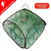 Fishing Accessories Strengthened 21Holes Automatic Fishing Net Shrimp Cage Nylon Foldable Crab Fish Trap Cast Net Cast Folding Fishing Network 231017