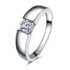 Echte 925 Sterling Silber Hochzeit Diamant Moissanit Ringe für Frauen Männer Silber Verlobung Liebe Schmuck Ganze Größe6 7 8 9 10 11266V