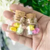 30*30*17mm 10ml Mini Glass Bottles With Cork Small Transparent Clear Tiny Empty Vials Jars Corks Cute 100pcs/lotgood qty Qxqlo