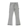 Men's Jeans Eukaaru High Street Straight Flare Pants Men Streetwear Hip Hop Oversized Women Loose Baggy Fashion Trousers296p