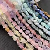 Autre forme naturelle pierre brute fluorite brute améthystes Amazonite Lapis Lazuli pépite de cristal fumé perles minérales bracelet à bricoler soi-même 285A