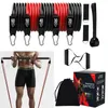 Resistance Bands Portable Pilates Bar Kit with Fitness Stick Home Gym Bodybuilding Elastic Workout Equipment 231016