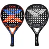 Squash Racquets Padel Tennis Raketa 3K włókna węglowe Rough Surface Wysoka równowaga z wiosłem Miękką Miękką EVA 231017