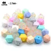 Whole Large Hexagon Loose Silicone Beads for Teething Necklace Silicone Teething Beads For Baby Teether BPA Safe Loose Beads T260U