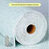 Wallpapers 3D Wallpaper For Room Self-adhesive Waterproof Linen Wall Cloth Stickers Bedroom Warm Thickening Renovation
