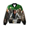 Erkek Hoodies Sweatshirts American Movie Walking Dead 3D Dijital Basılı Erkek Ceket Uzun Kollu Fermuarlı Gömlek