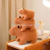 Poupée en peluche Capybara pelucheuse 20/36cm, jouet en peluche Kawaii Capybara, Simulation d'animaux en peluche, cadeau d'anniversaire pour enfants, décoration de la maison