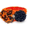 Abbigliamento per cani 30 pezzi collari in stile misto Halloween con fascia elastica accessori per zucca per forniture per animali domestici con papillon medio grande