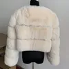 Casaco de pele feminino jaqueta de pele sintética casaco grosso curto moda inverno quente peludo folga oferece feminino sintético 231017