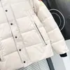 Piumino di design di lusso 29 Collo in pelliccia di lupo da donna e da uomo Lunghezza media Inverno Nuovo piumino Parka in stile canadese 90% Piumini d'anatra Abbigliamento uomo S - 2XL