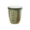 ゴーリークプルーフポータブルカップで食事をするためのコーヒーポットフルーツ容器排水容量付きのゴーゴーサラダボックス