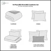 Conjuntos de cama Mainstays Teal Medallion 10 peças cama em um saco conjunto de edredom com lençóis 231017