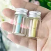 22*40*13mm 7ml Mini Glass Bottles With Aluminium Lid Empty Small Wishing Bottle Vials Jars 100pcslotgood qty Aowxg