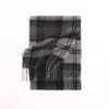 Scarves Tartan Plaid 100% Pure Wool Scarf With Tassel Business Man Cashmere Scarves Shawl Wraps 180*30 Winter Warm Luxury British Style 231016