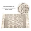 Mattor handvävd liten matta matta för bososka sovrum bohemisk stil bomull tvättbar reversibel dekorativ icke-halkround