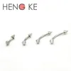 Spike Eyebrow Ring 316L Surgical Steel Bars Curved 1 2mm Barbell Body Piercing Jewelry 16 Gauge Belly Bar2024