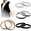 Bangle Women Anti-Slip Metal Shirt Lång ärmhållare Armband Stretch Garter Spring Armband Elastic Ring Men's Cuff Hoop2953