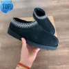 Designer Tazz Slippers Australië Laarzen heren damesschoenen mode laarsjes warm Suède Shearling Tasman platform Slipper Kastanje Heren Enkel sneeuw Boo