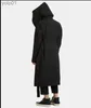 Męskie mieszanki wełny S-6xl 2021 Nowy oryginalny projekt męski płaszcz męski długi sekcja luźna gorset Big Hat Black Long Rleeve Mash