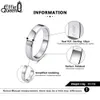 Bröllopsringar Effie Queen 100% 925 Sterling Silver Women Rings Classic Simple Style Finger Ring for Men Anniversary Wedding Band Jewelry BR73 231016