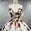 Роскошное белое милое платье Quinceanera с аппликацией и цветочной аппликацией, бальное платье без рукавов со шлейфом, милые платья 16, 15 Anos