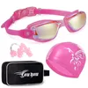 goggles Professionelle Schwimmbrille Anti-Fog UV-Schutz Verstellbare Schwimmbrille Männer Frauen Wasserdichte Silikon Schwimmbrille Poolbrille 231017