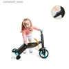 バイクライドオンドの子供スクーターの三輪車3 in 1幼児バランス自転車Q231018