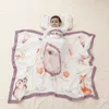 Quilts Bamboo Cotton Muslin Swaddle Blankets for born Baby Receiving Blanket Born Swaddle Wrap Infant Sleeping Quilt Bed Cover 231017