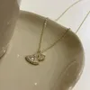 Catene alla moda in argento color oro foglia di ginkgo elegante collana con pendente a catena per le donne ragazza gioielli Dropship all'ingrosso