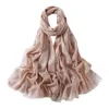 Sciarpe Sciarpa da donna Foulard retrò con nappe lucide Largo e lungo Decorativo Antivento Lucido Lavabile Scialle da donna Accessorio per vestiti