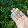 50pcs 10ml Glass Bottles Aluminium Screw Golden Cap Empty Transparent Clear Liquid Gift Container Wishing Bottle Jarsgood qty Awnhh