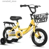 Bikes Ride-Ons WolFAce Kids Bike 12/14/16/18/20 Inch Aluminum Alloy With Basket And Training Wheels Road Bike High Load Safety Kids Walker 2023 Q231018