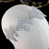 Tiaras ASNORA New Tiaras HighQuality Wedding Hair Accessories 3A CZ Leaf Hair Band Bridal Crown Graduation Parade Headdress A007353226