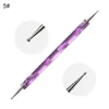 5pcs Crystal Nail Art Brush Pen Carving Emboss Vormgeven Holle Sculptuur Acryl Manicure Puntjes Gereedschap F2305 Diuhs Ksdmm