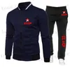 Trainingspakken voor heren, USSR Sovjet-Unie, heren, nieuw, CCCP, Rusland, 2-delige set, trainingspak, sweatshirt met ronde hals, capuchon en broek, trui met capuchon, sportkleding T231017