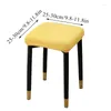 Chair Covers Removable Stretch Square Seat Cover Solid Color Dust Elastic Dressing Stool Protector Convinent Simple Decor