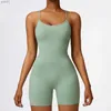 Survêtements pour femmes Combinaison de yoga sans couture Combinaison de sport Ensemble femme Gym Ensembles courts Dos nu Costume de fitness Vêtements d'entraînement élastiques pour femmes BodyL231017