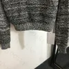 Vintage dzianin pullover bluet mody mody z długim rękawem designerka z dzianin