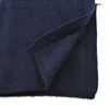 Écharpes écharpe en laine bleu marine foulards hommes et femmes hiver écharpe tricotée adultes chaud laine courte homme écharpes couleur unie 231016