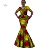 Ethnic Clothing African Women Clothes Casual Maxi Dress Short Sleeve Print Long Pattern Floral Party Wedding WY969