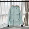 Top Parkas Coats Designer Męs Domens Projektanci Down Canadian Gooses Jackets Veste Homme Winter Jassen Puffer Big Furt Bluzy Fourrure Manteau Hiver A082