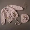 Pull enfants pulls hiver Shirley marque Girks mignon tricot Cardigan bébé enfant en bas âge coton vêtements d'extérieur hauts vêtements d'extérieur Costume pour enfant 231017