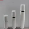 15ml 30ml 50ml Pure White Cylindrical Silver Edge Cosmetic Packing Containers Plastic Emulsion Airless Pump Bottle#213goods Vtxmd Awrqg