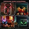 1 st halloween dekorationer blinkande skrämmande ögon ljus, hängande ögon fönsterbelysning med sugkopp, 50 LED -tänd ögonglob för inomhus utomhus halloween dekoration