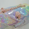 Cross Body KURT GEIGER New Arrival Shiny Glitter Mini Rainbow Handbag Colorful Sequin Cross Body designer Bagcatlin_fashion_bags