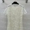 Sexy Women Lace Dress Skirt Elegant Short Sleeve Dresses Designer Casual Elegant Street Style Dress