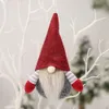 Juldekorationer skog människor hänge ansiktslös docka hänge tecknad docka hänge dagis gåva