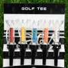 Golf Tees 79mm 90mm 5st Set Golf med Original Package Plastic Step Down Ball Tee Holder Local Ret Training Practice Tees 231017